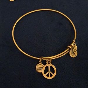 ALEX AND ANI Gold Peace Bracelet